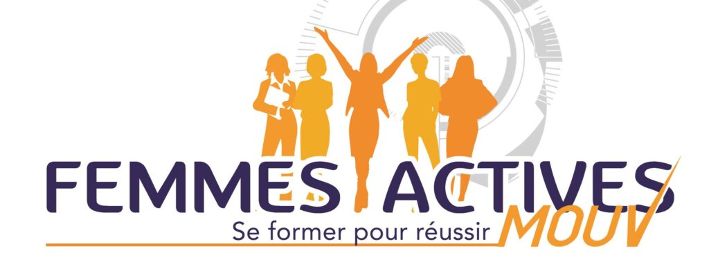 logo orange et mauve Femmes Actives Mouv 